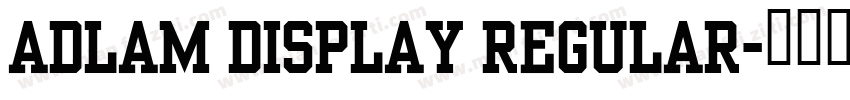 ADLaM Display Regular字体转换